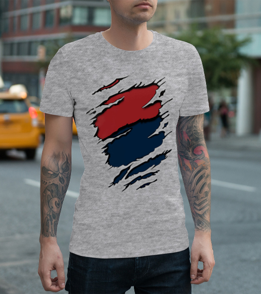 Cow Car Two-Tone Rip Claw Marks T-Shirt