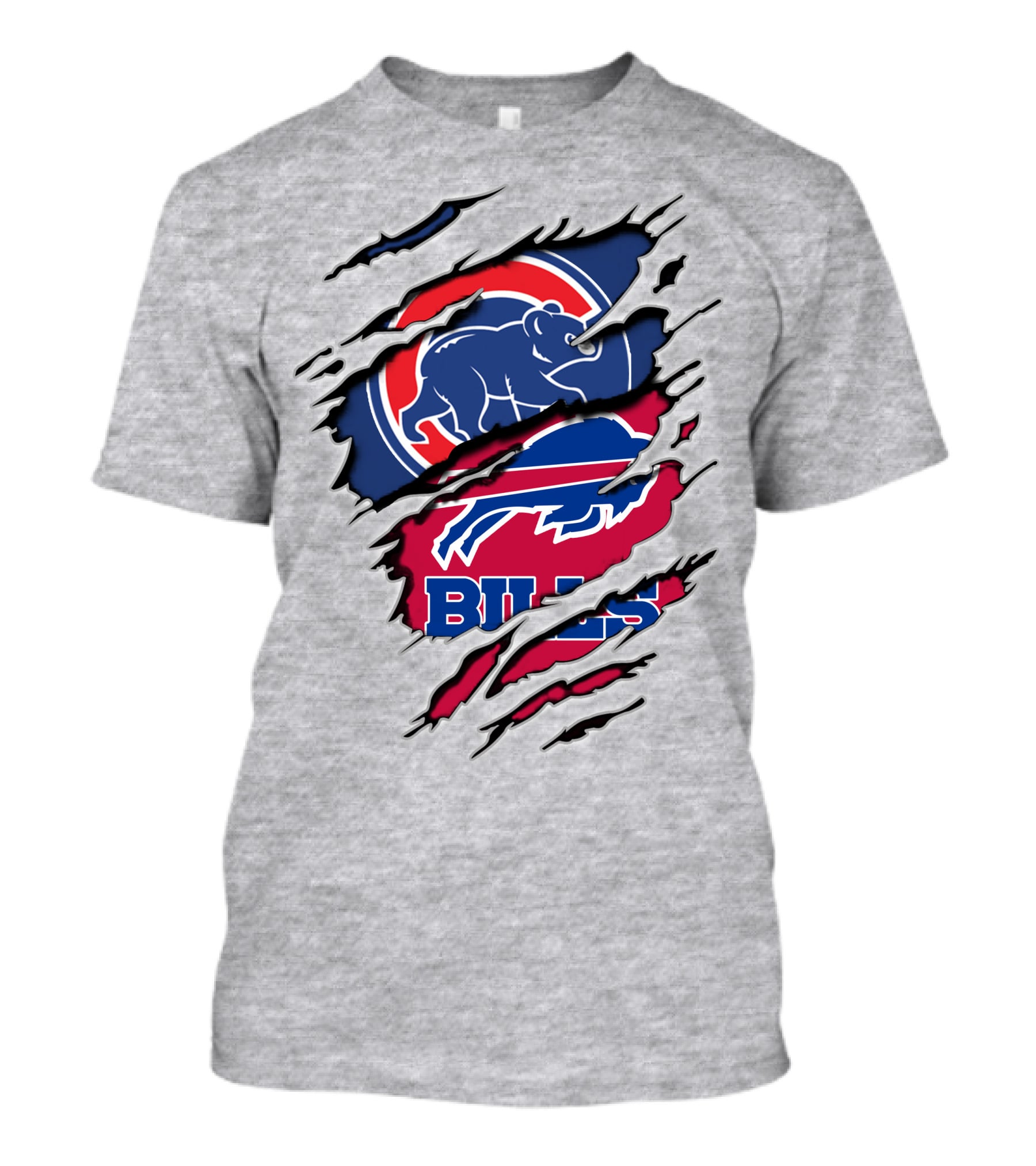 Bills Cubs Buffalo Football Chicago Baseball Crossover T-Shirt