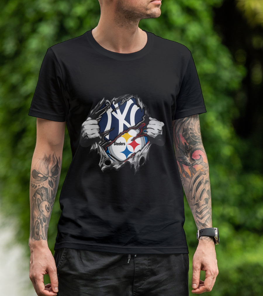 Steelers Yankees Crossover Fan T-Shirt