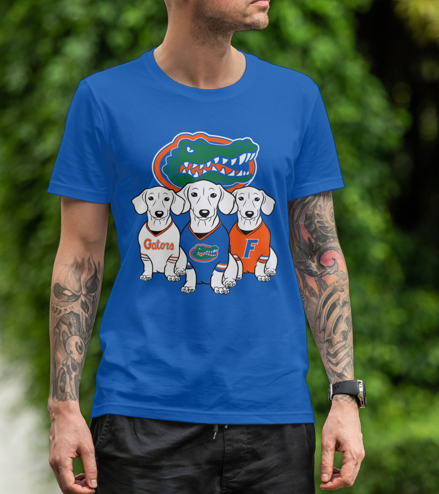 Florida Gators Dachshund Dogs T-Shirt
