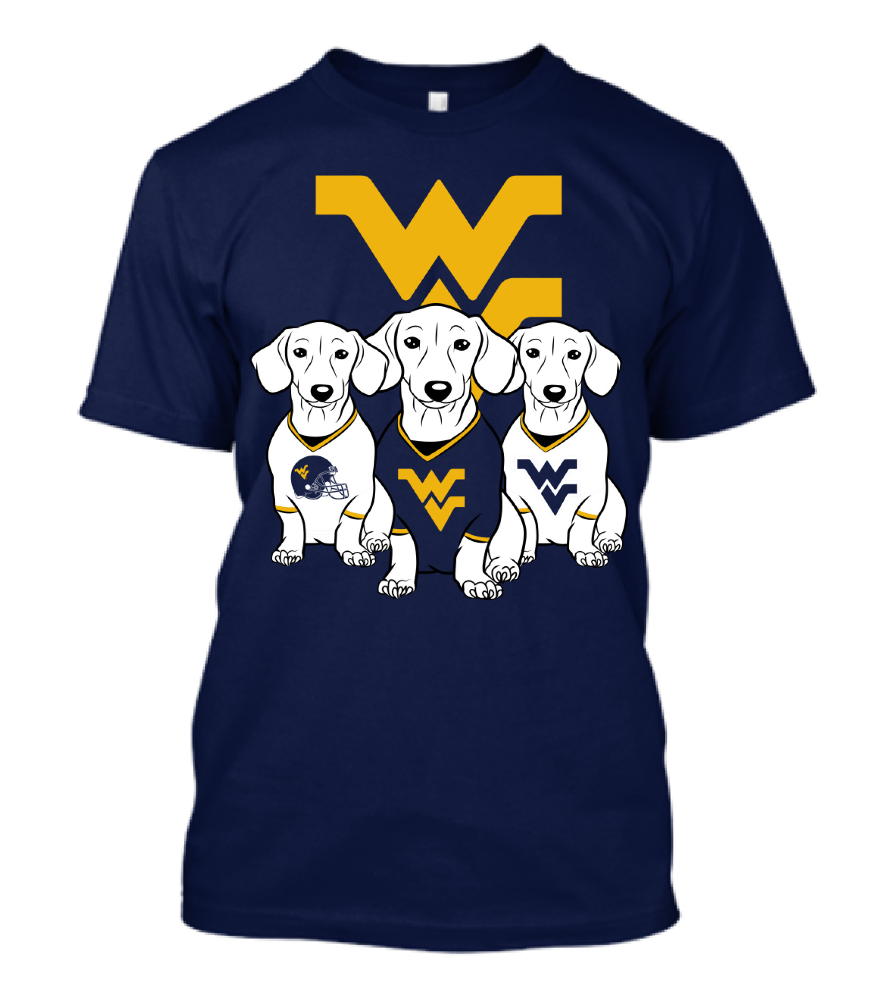 Wvu Mountaineers Dogs T-Shirt
