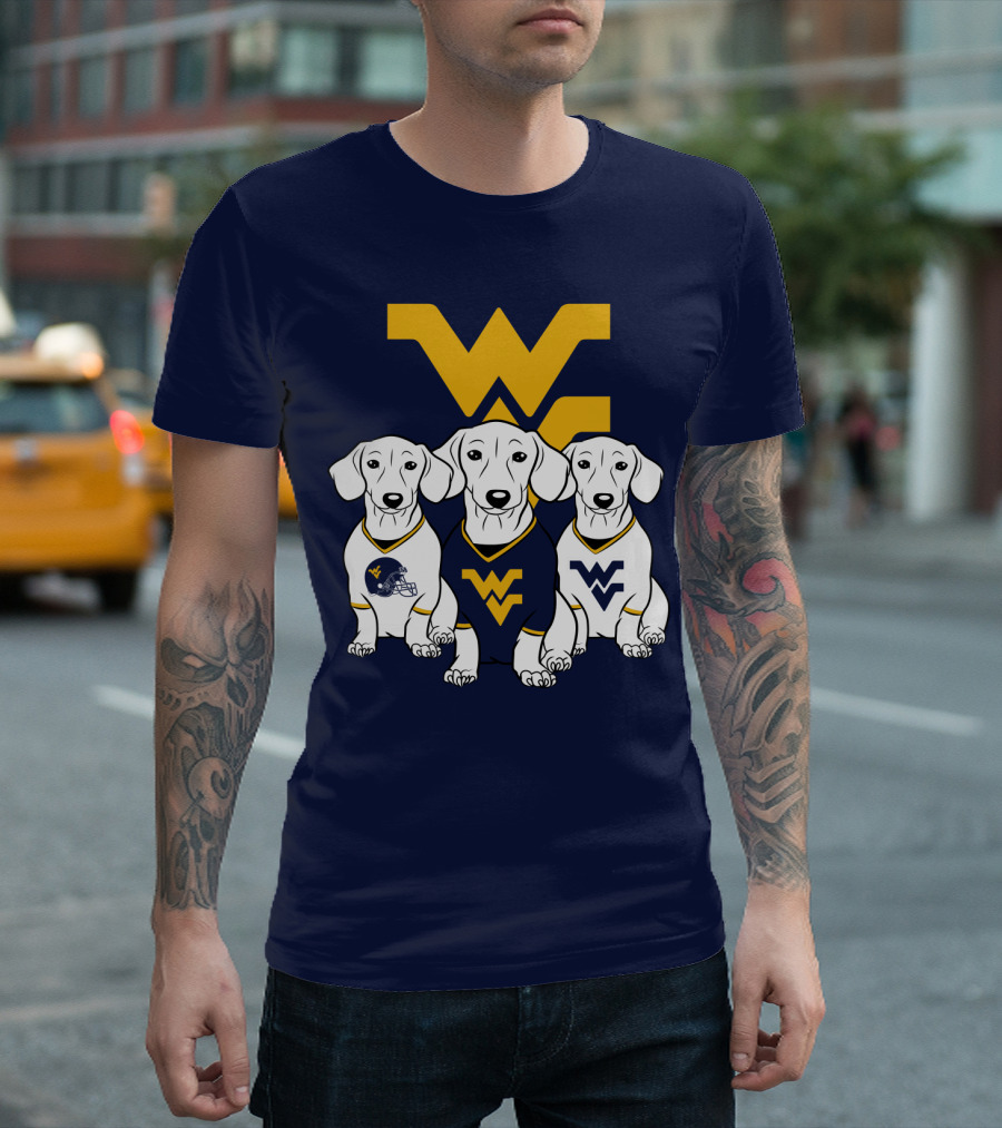 Wvu Mountaineers Dogs T-Shirt