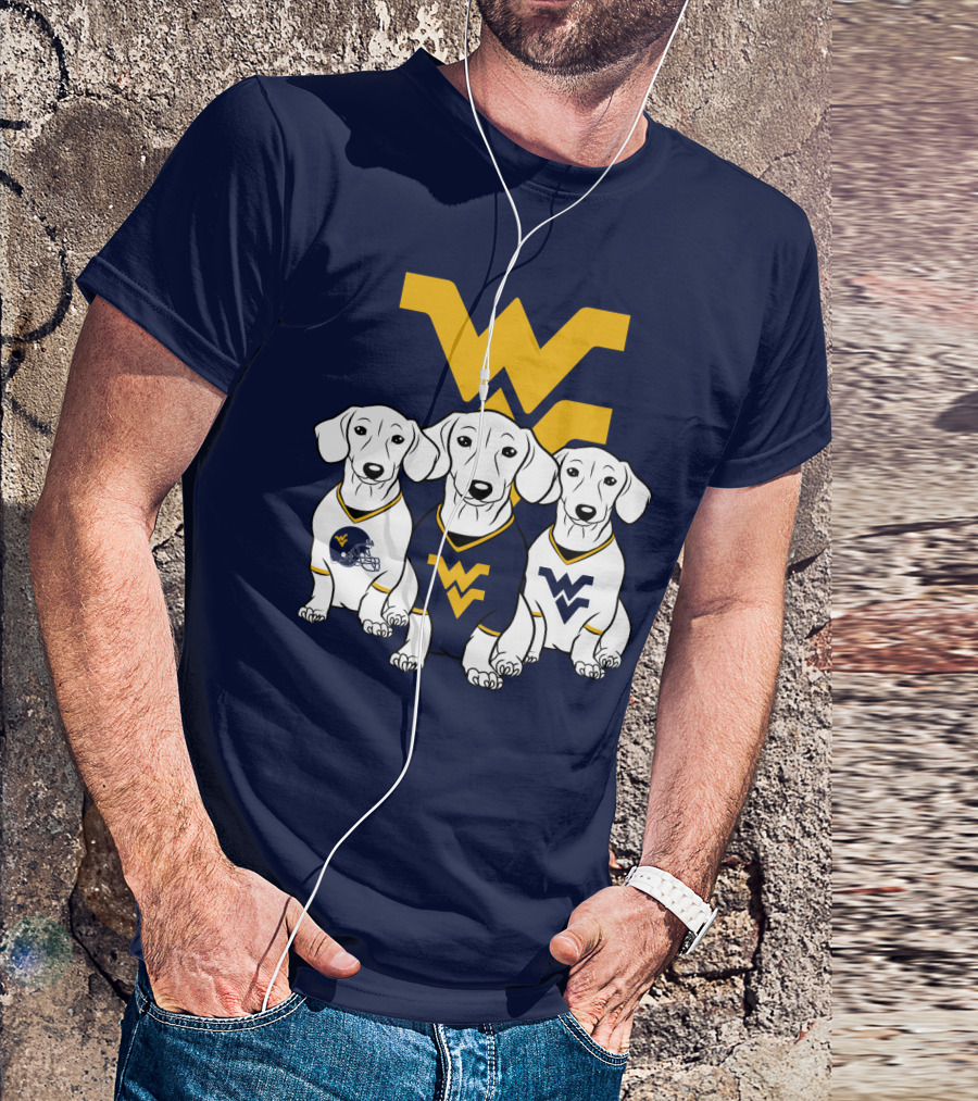 Wvu Mountaineers Dogs T-Shirt