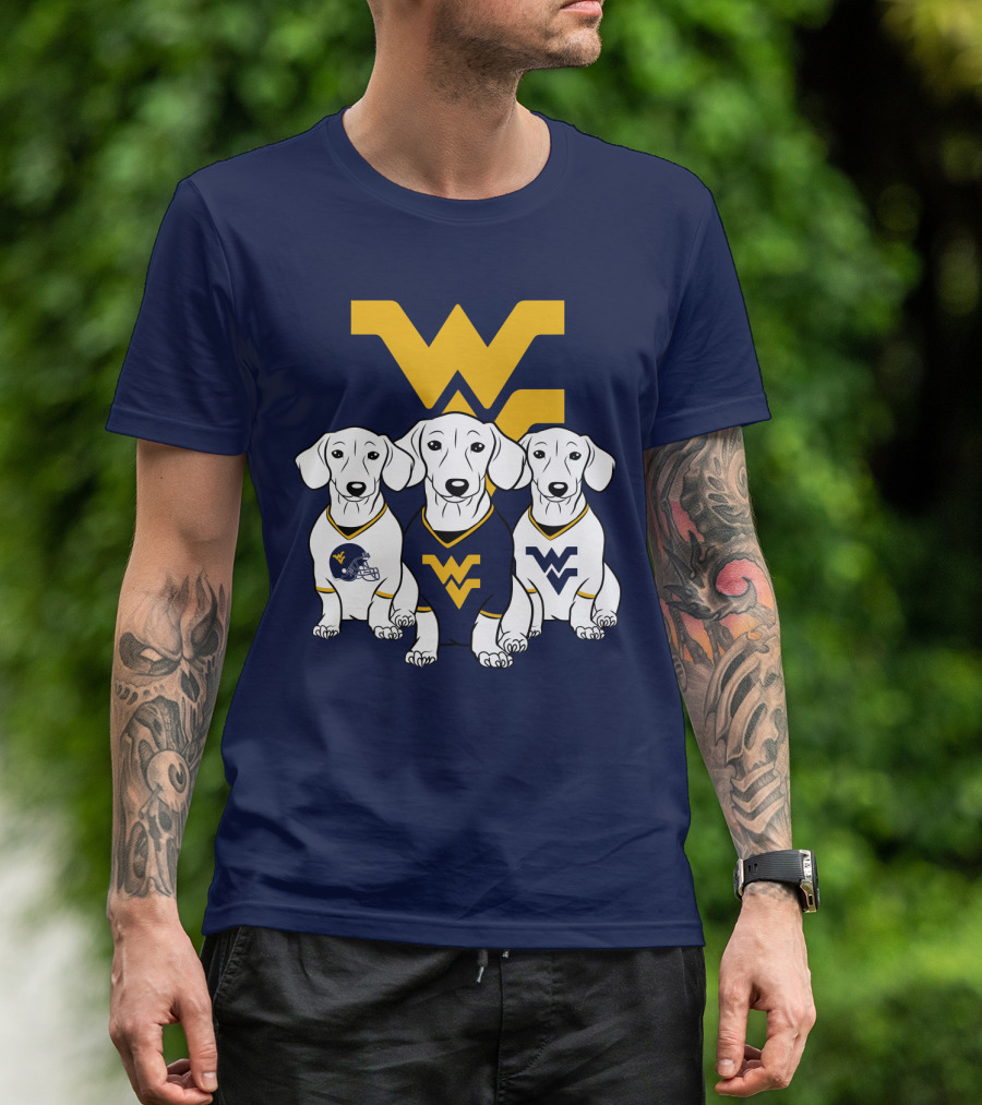 Wvu Mountaineers Dogs T-Shirt