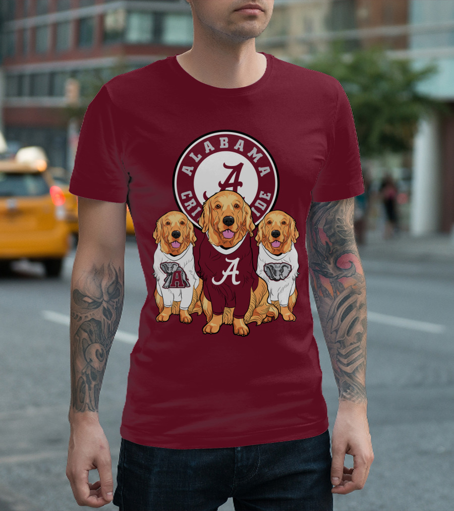 Alabama Crimson Tide Golden Retrievers T-Shirt