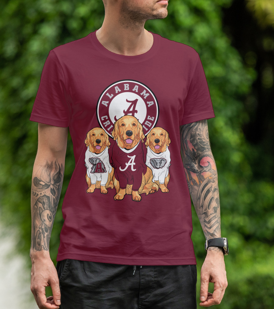 Alabama Crimson Tide Golden Retrievers T-Shirt
