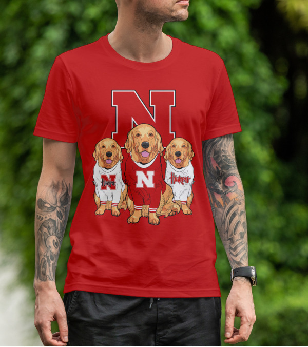 Nebraska Huskers Golden Retrievers T-Shirt