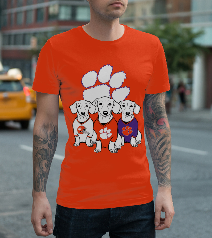 Clemson Tigers Dachshund T-Shirt