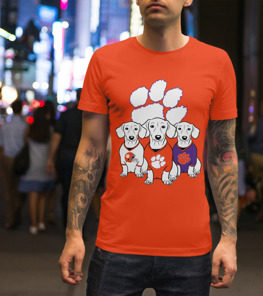 Clemson Tigers Dachshund T-Shirt