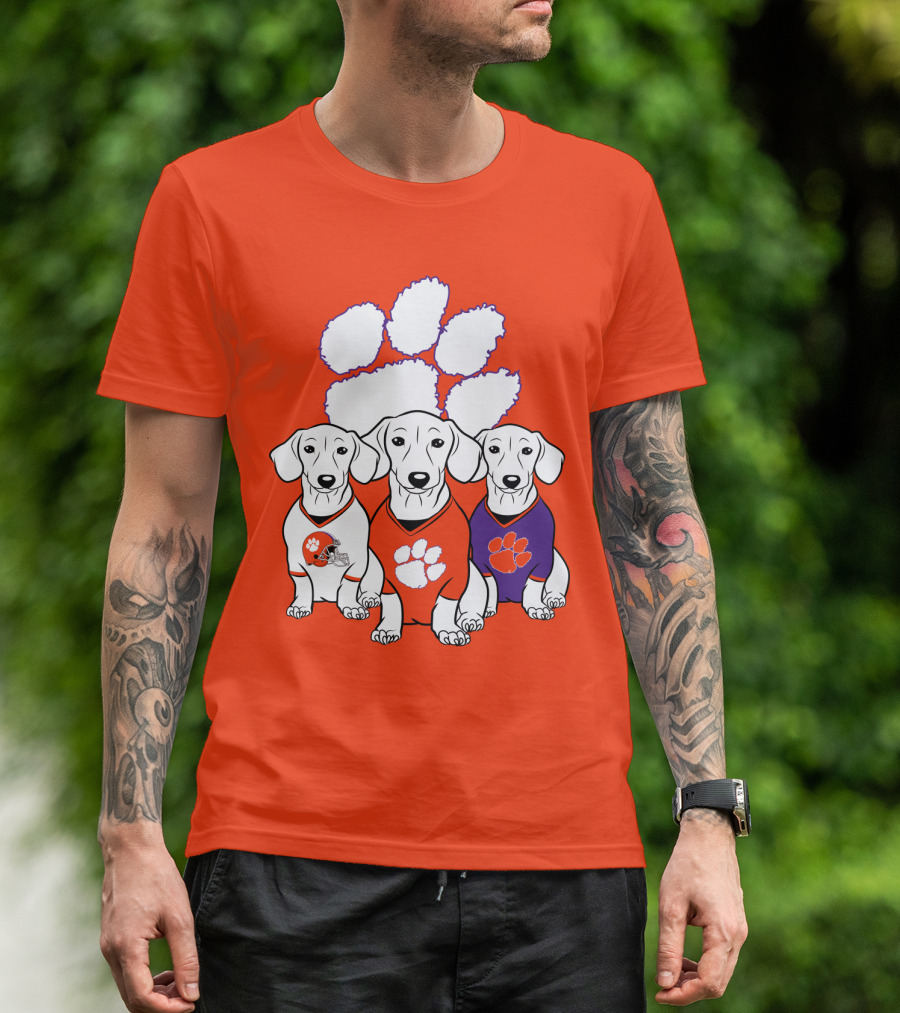 Clemson Tigers Dachshund T-Shirt