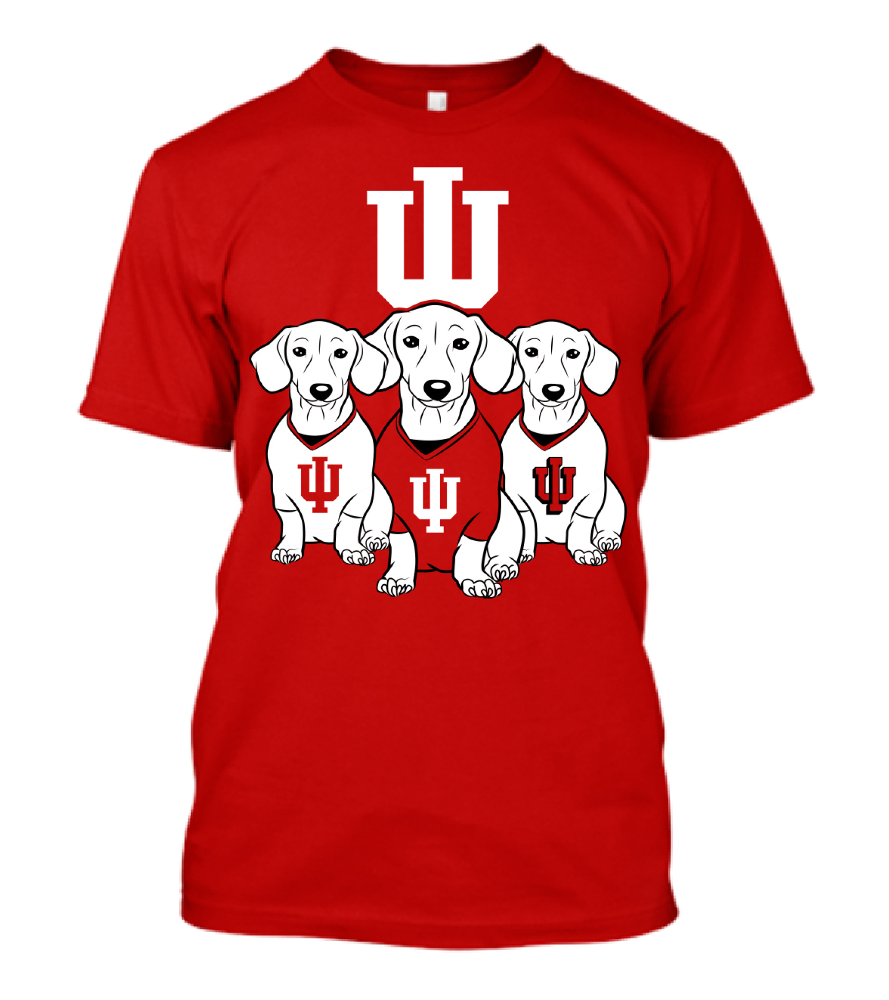Indiana University Iu Logo Dogs T-Shirt