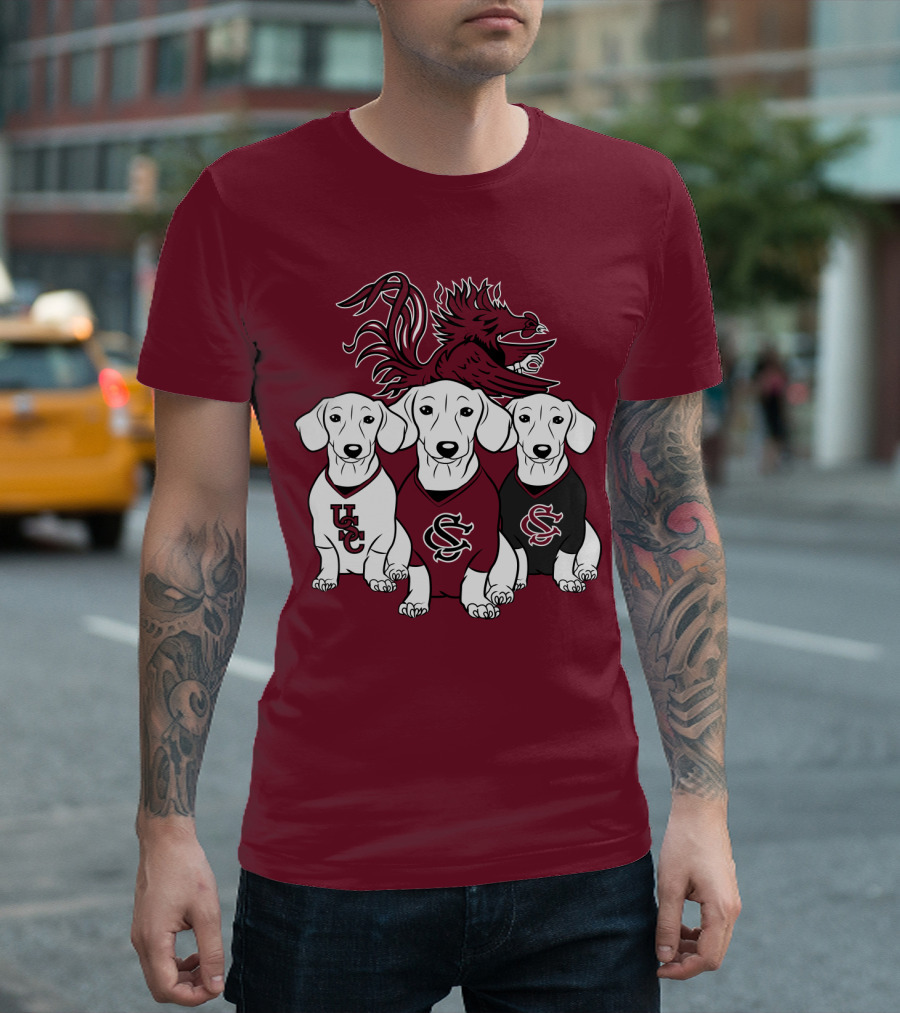 Usc Gamecocks Dogs T-Shirt