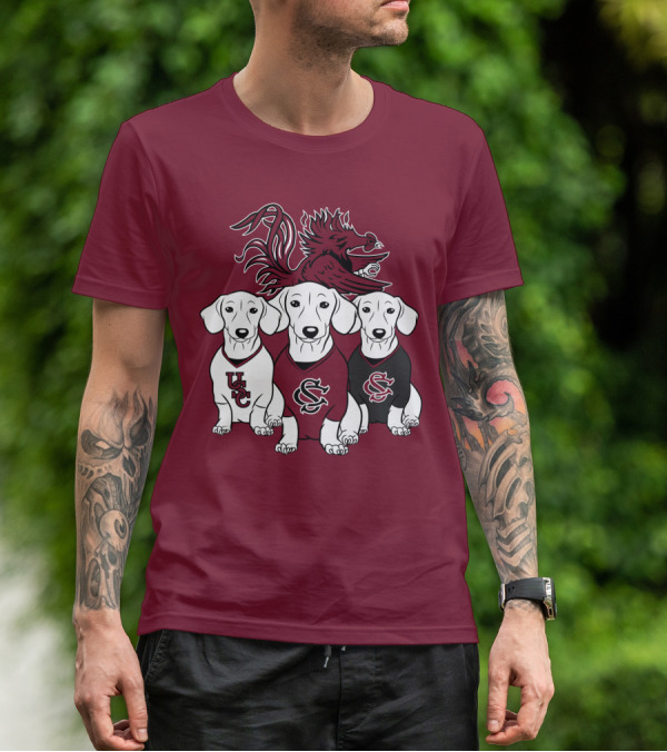 Usc Gamecocks Dogs T-Shirt