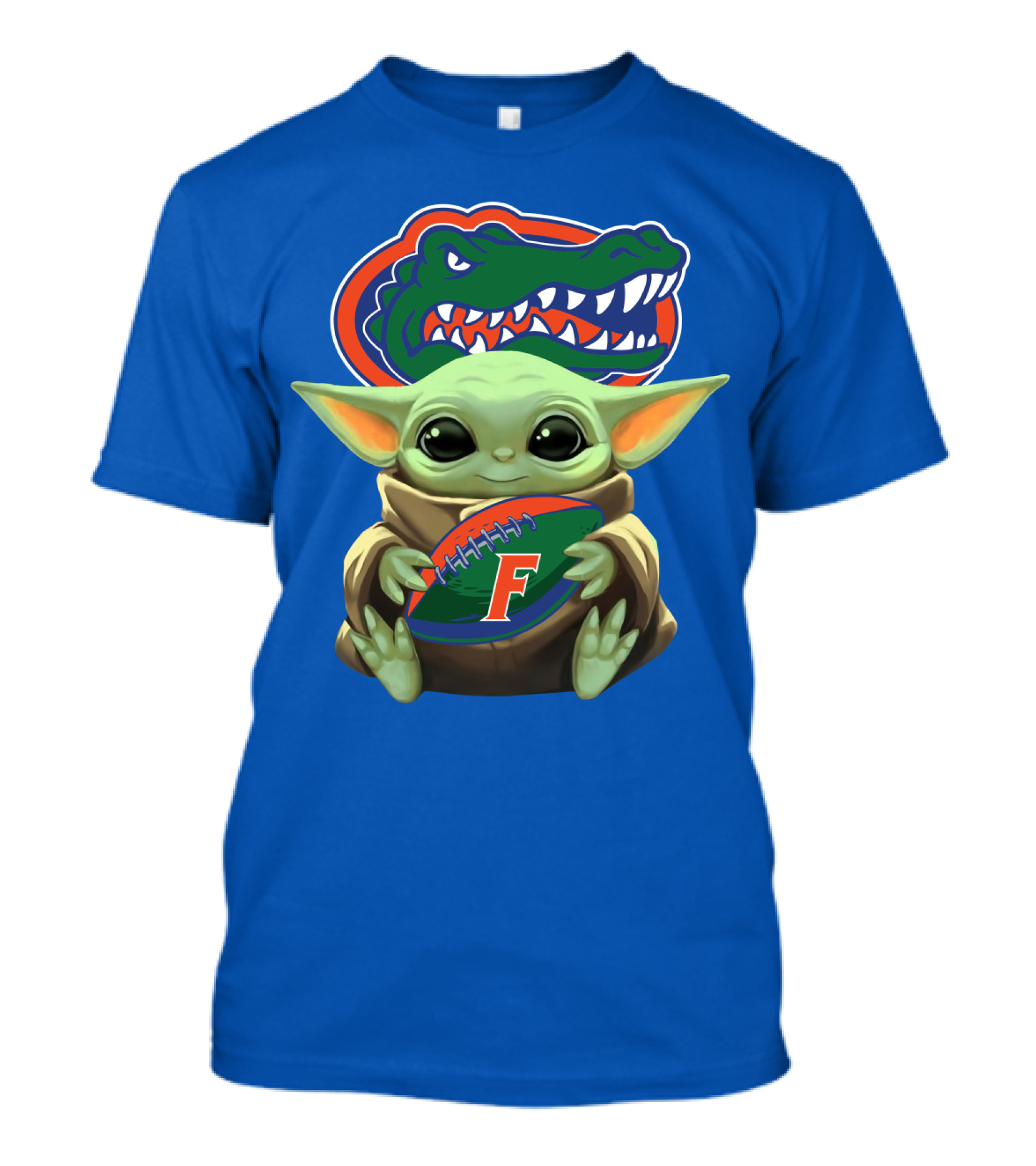Baby Yoda Florida Gators Football Fan T-Shirt