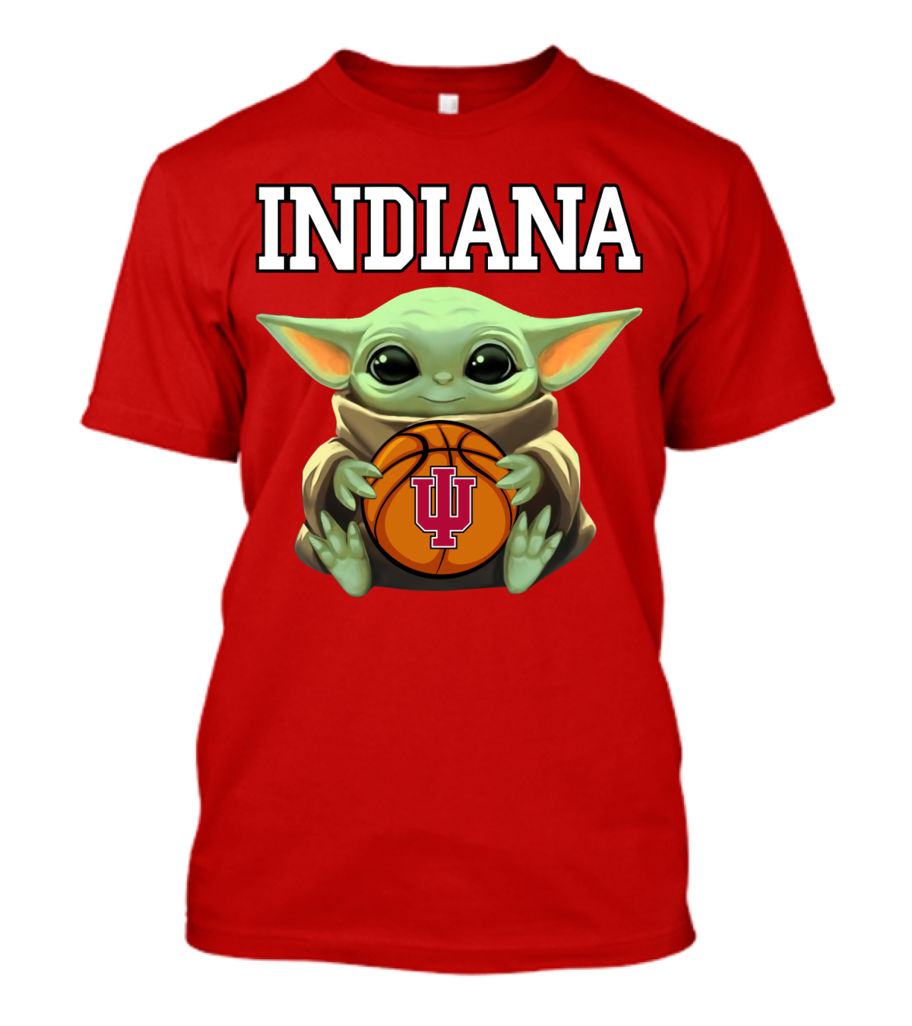 Indiana Baby Yoda IU Basketball T-Shirt