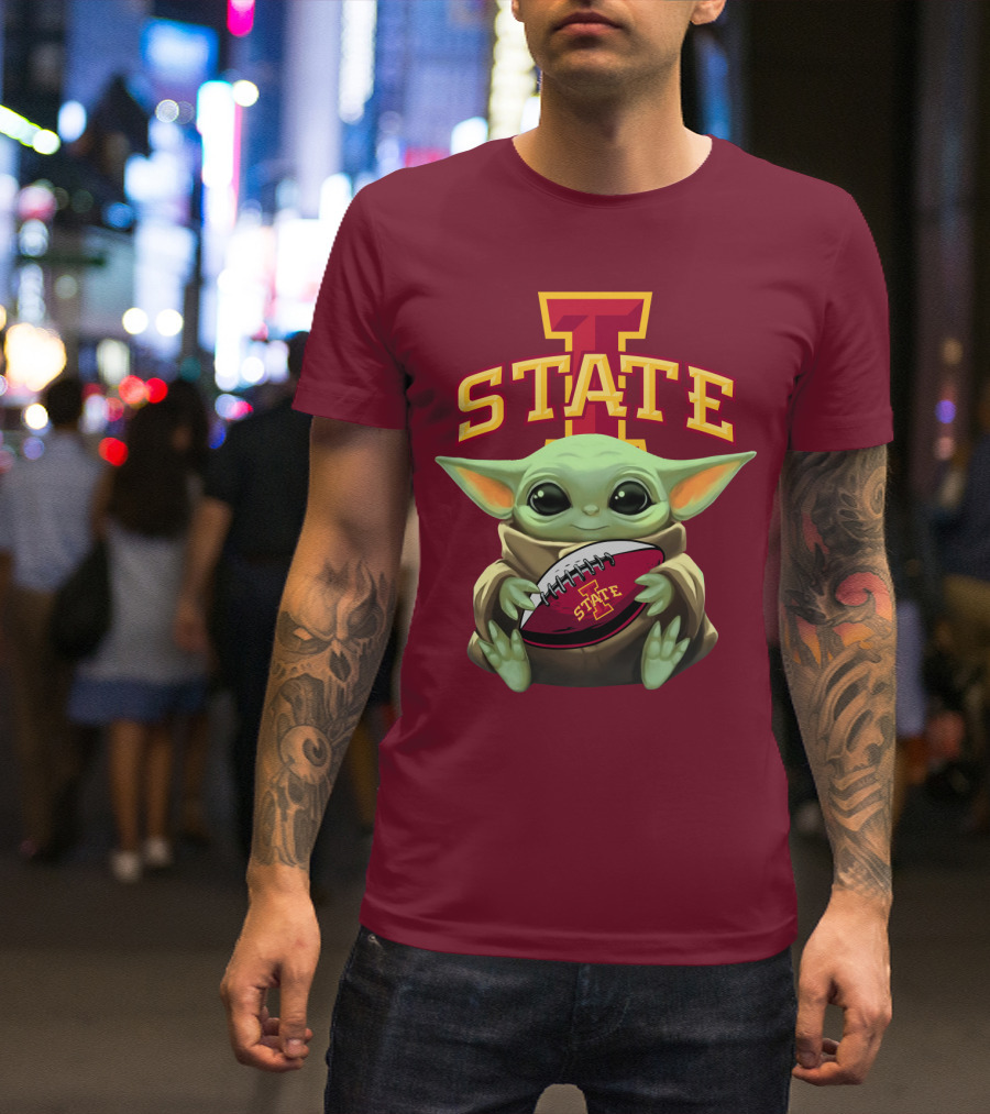 Baby Yoda Iowa State Football T-Shirt