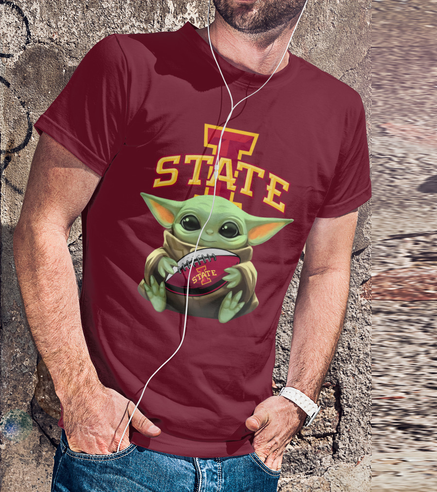 Baby Yoda Iowa State Football T-Shirt