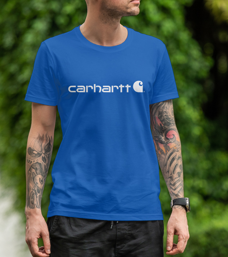Carhartt Force Delmont Signature Blue T-Shirt