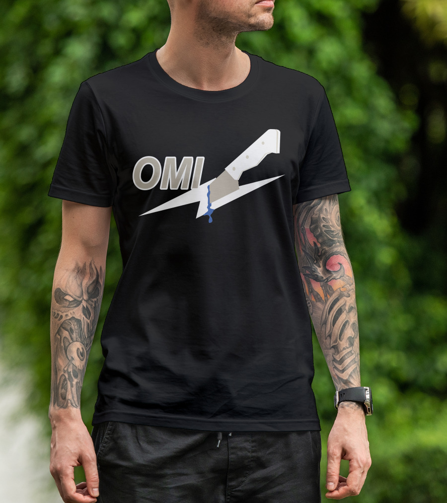 OMI Knife Stab Graphic Reloaded Merch T-Shirt