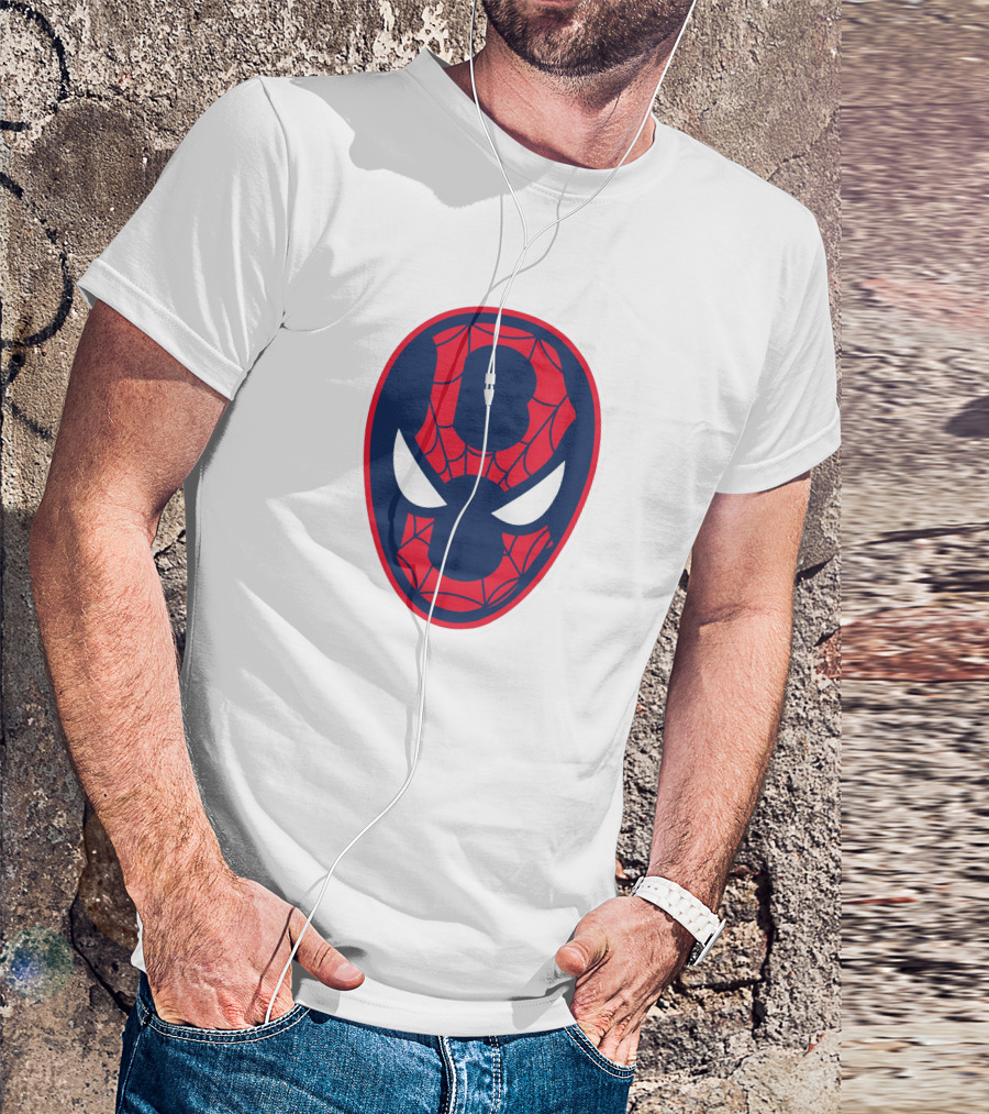 Boston Spider Sox MLB Web Pattern Mask T-Shirt