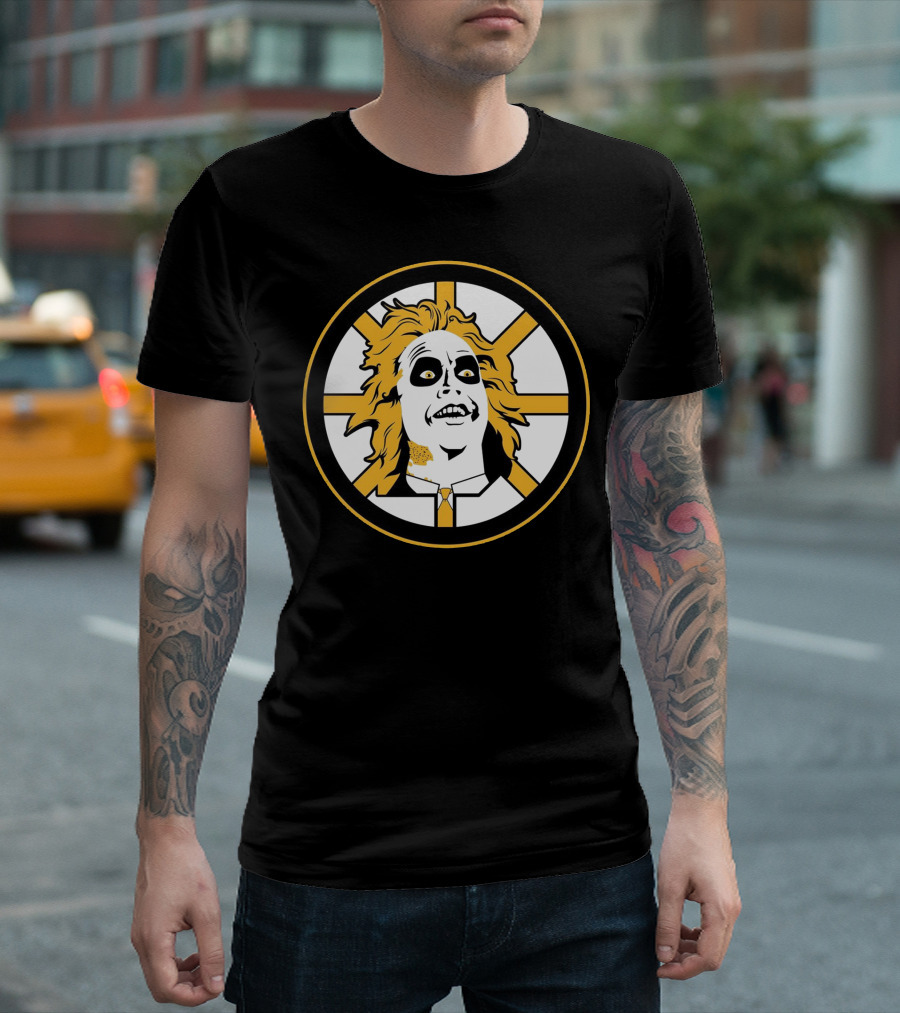 Boston Bruins Beetlejuice Horror NHL T-Shirt
