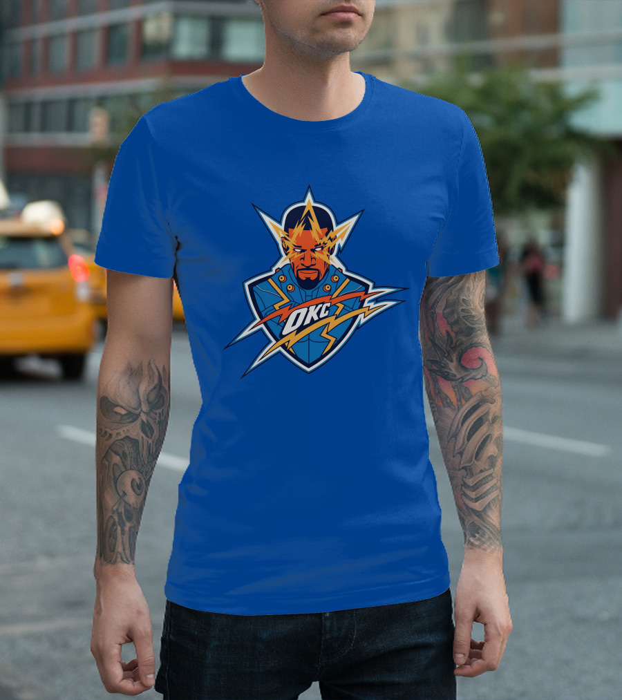 OKC Electro NBA Thunder Inspired T-Shirt
