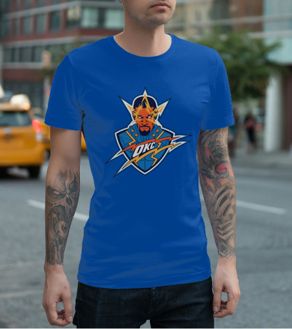 OKC Electro NBA Thunder Inspired T-Shirt