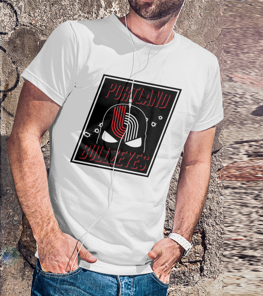 Portland Trail Bullzeyes NBA Basketball Emblem T-Shirt
