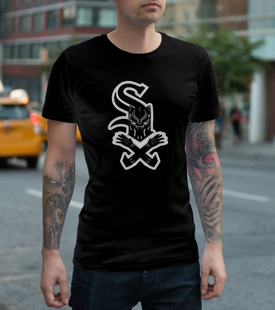 Chicago Black Panther Sox MLB Crossover T-Shirt