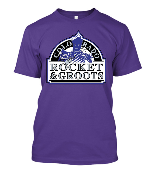 Colorado Rocket And Groots MLB Baseball Crossover T-Shirt