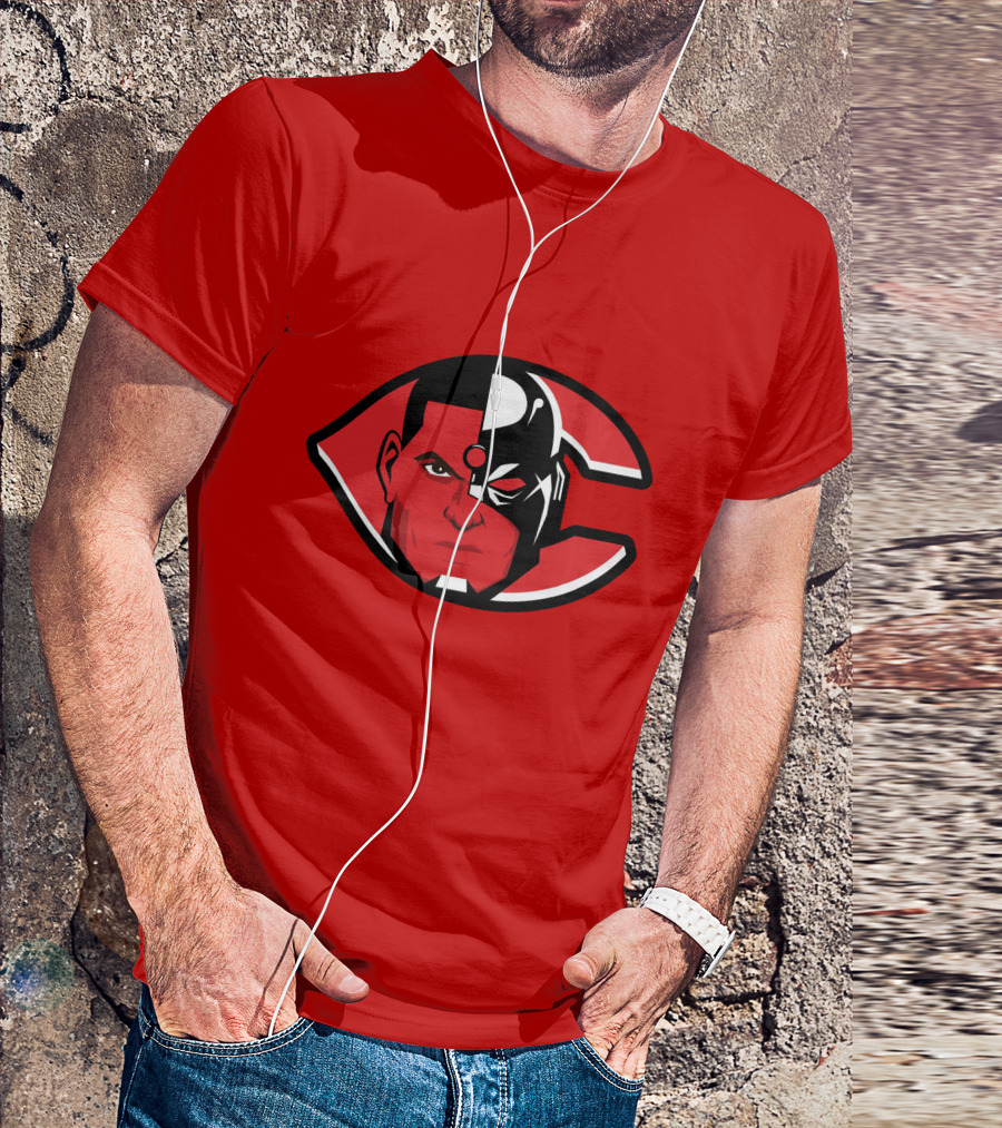 Cincinnati Cyborgs MLB Logo Face T-Shirt