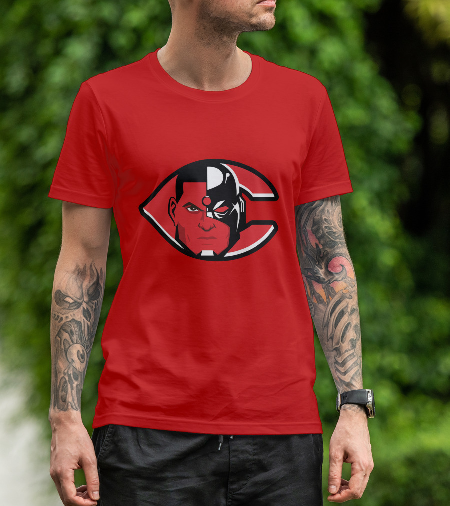Cincinnati Cyborgs MLB Logo Face T-Shirt