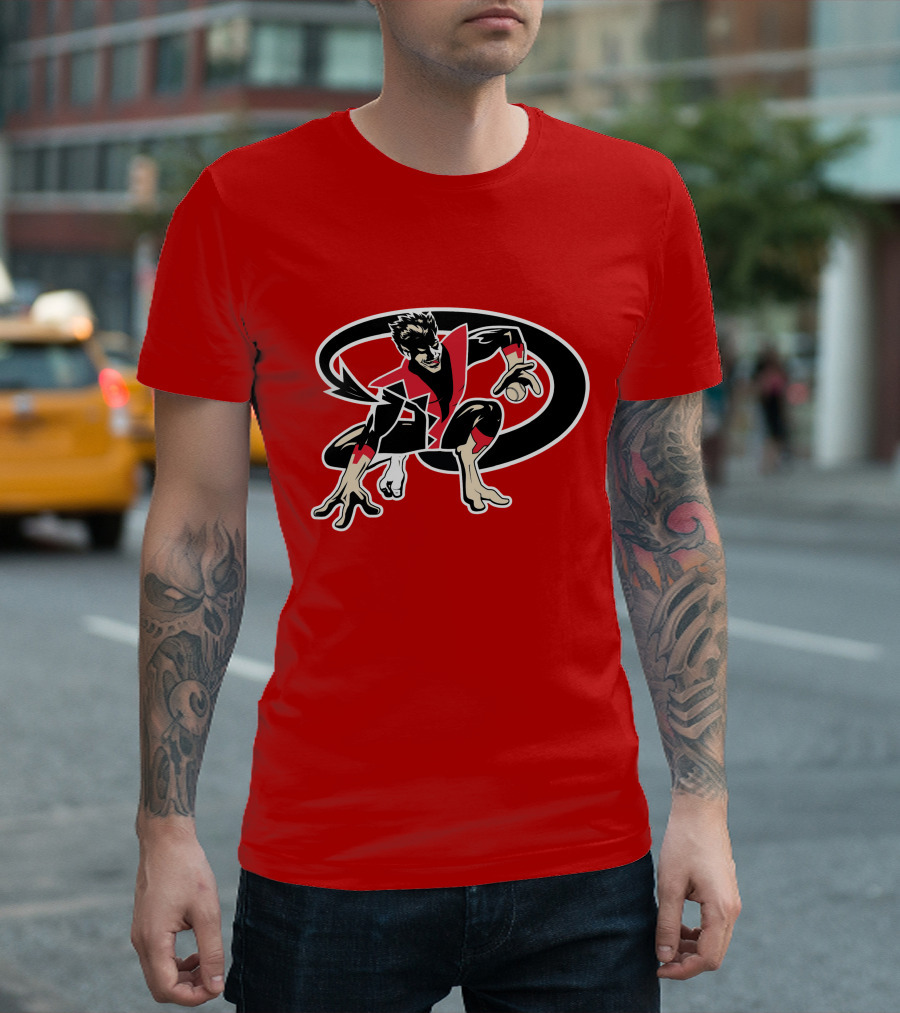 Arizona Nightcrawlers MLB Crossover With Baseball Superhero Character T-Shirt