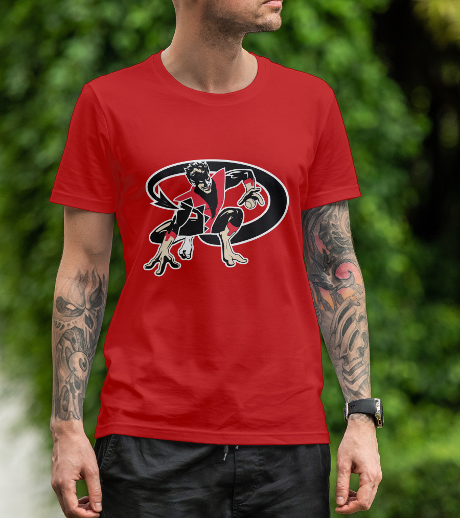 Arizona Nightcrawlers MLB Crossover With Baseball Superhero Character T-Shirt
