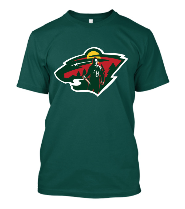 Minnesota Wild Michael Myers NHL Crossover T-Shirt
