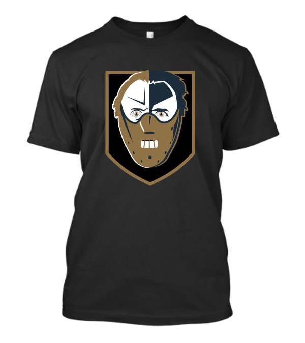 Las Vegas Golden Hannibal Lecters NHL Hockey Mask Face Shield T-Shirt