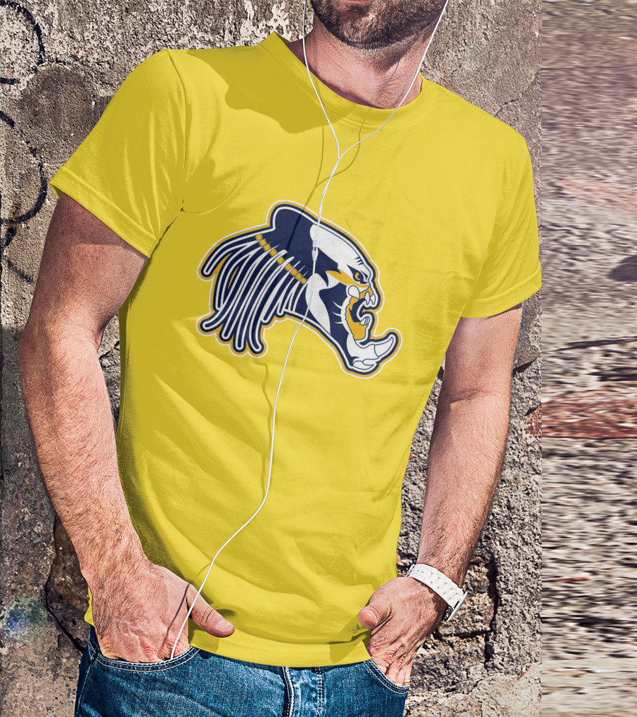 Nashville Predators Logo Iconic Saber-Tooth Tiger Head T-Shirt