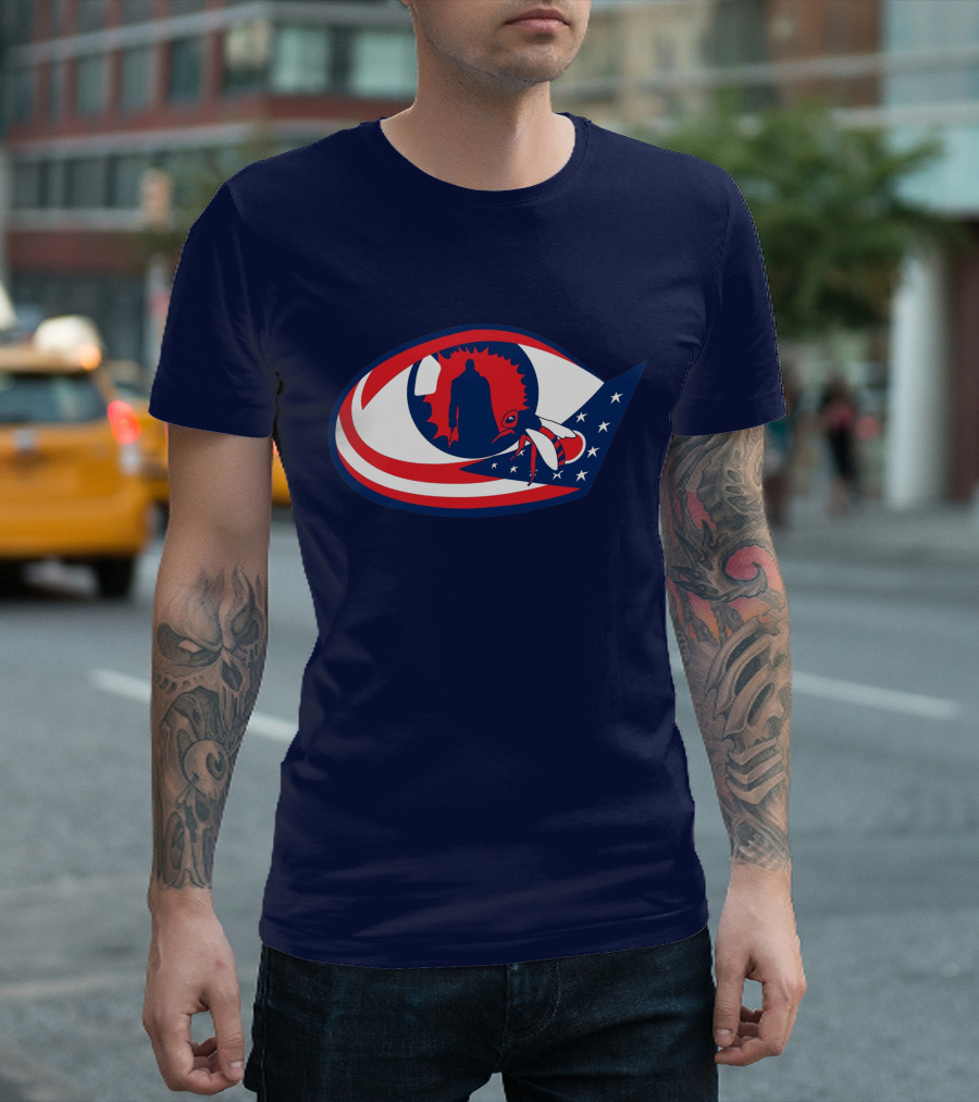 Columbus Candymans American Flag Eye and Bee T-Shirt