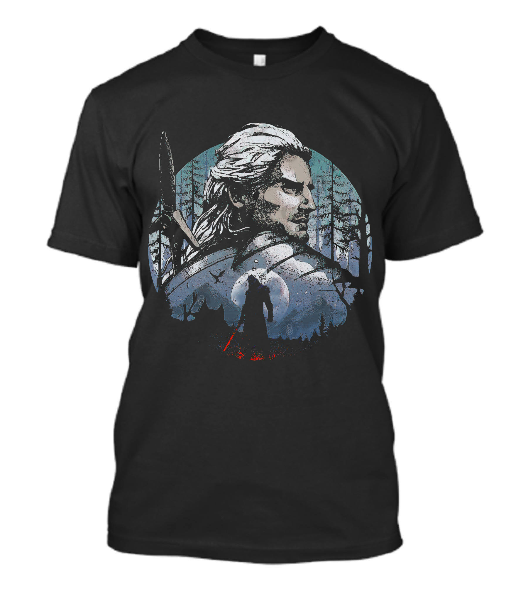 The Monster Hunter Wild Hunt Sword And Forest Adventure T-Shirt