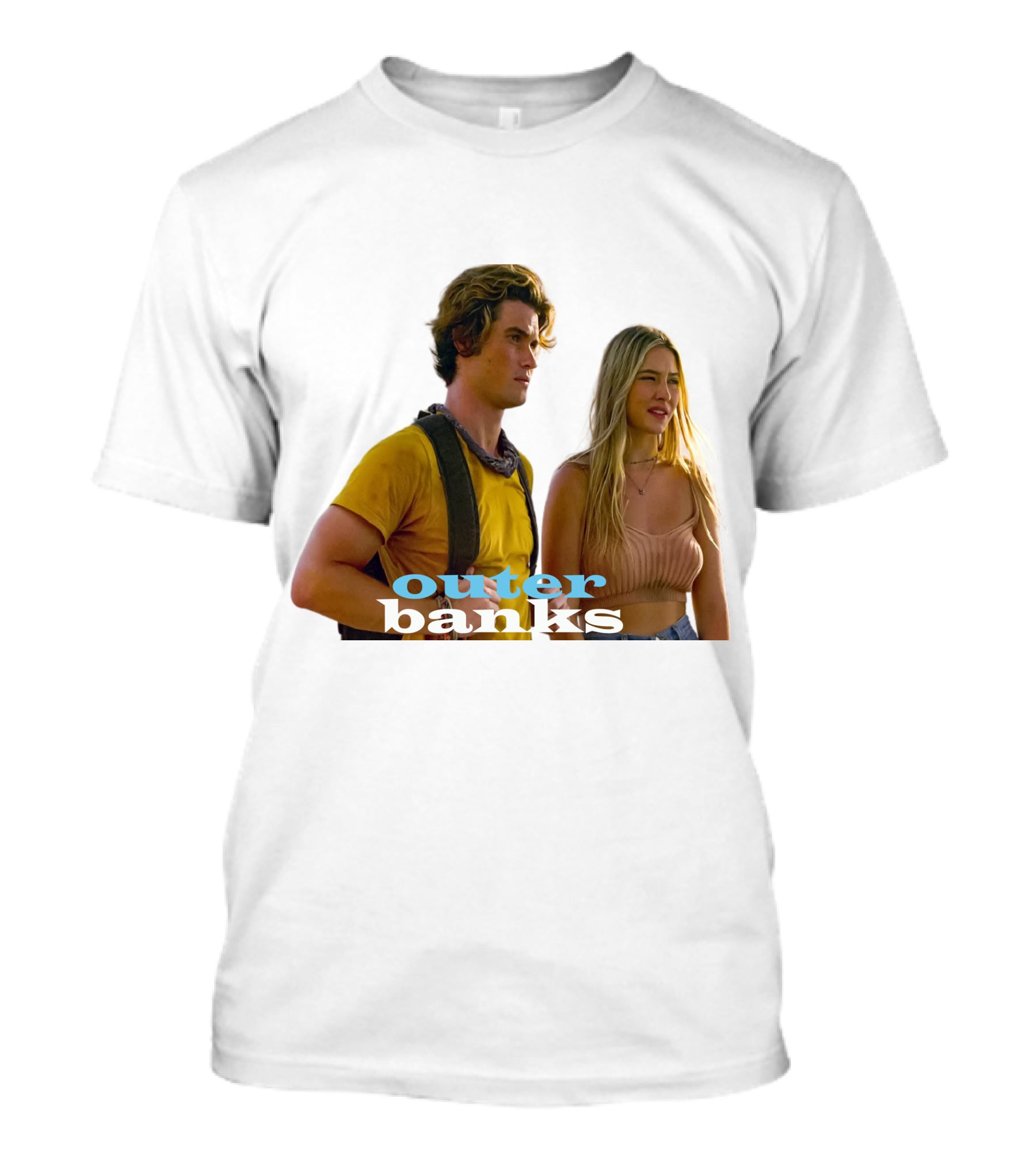 Outer Banks TV Show Characters On Beach Adventure Scene T-Shirt