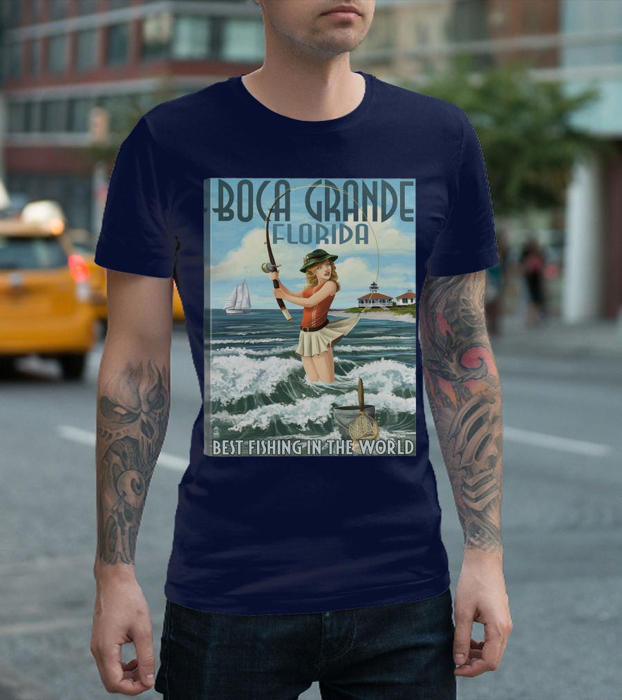 Boca Grande Florida Best Fishing in the World T-Shirt