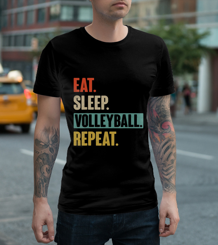Eat Sleep Volleyball Repeat Vintage Volleyball Classic T-Shirt