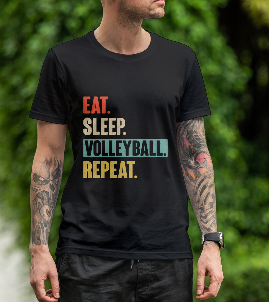 Eat Sleep Volleyball Repeat Vintage Volleyball Classic T-Shirt
