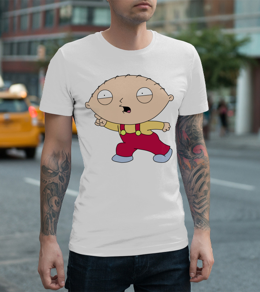 Stewie Griffin Angry Pose Family Guy Character T-Shirt