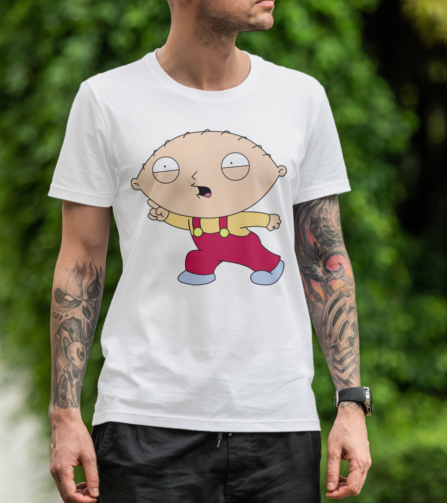 Stewie Griffin Angry Pose Family Guy Character T-Shirt