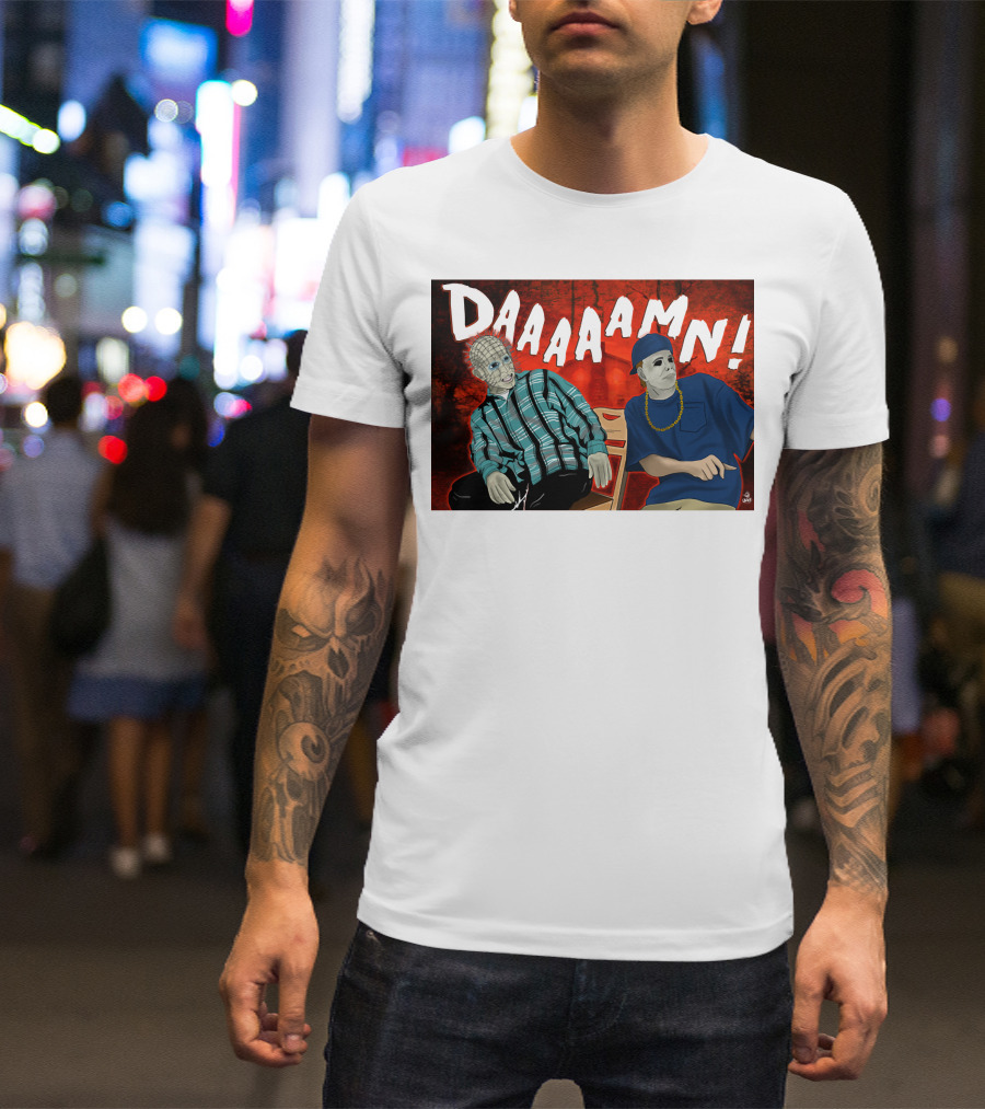 Daaaamn Horror Parody Friday Movie Scene T-Shirt