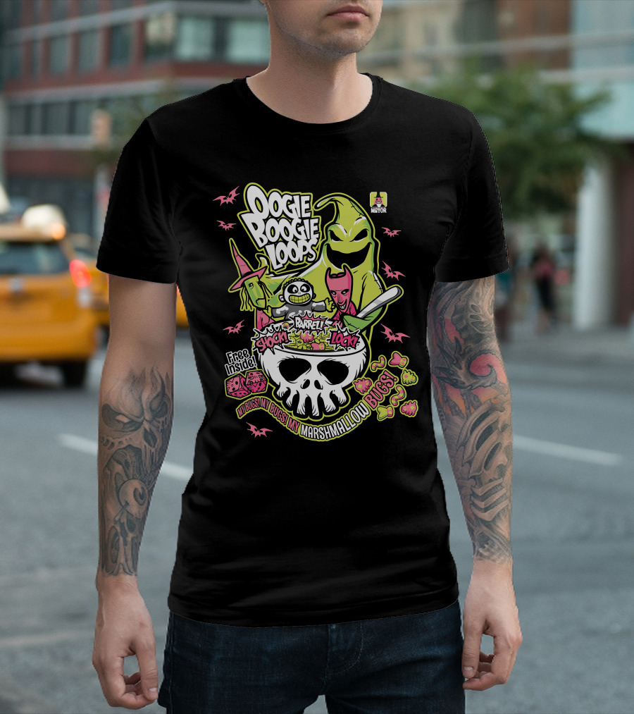 Oogie Boogie Loops Shock Barrel Lock Free Inside Bugs My Bugs My Marshmallow Bugs T-Shirt