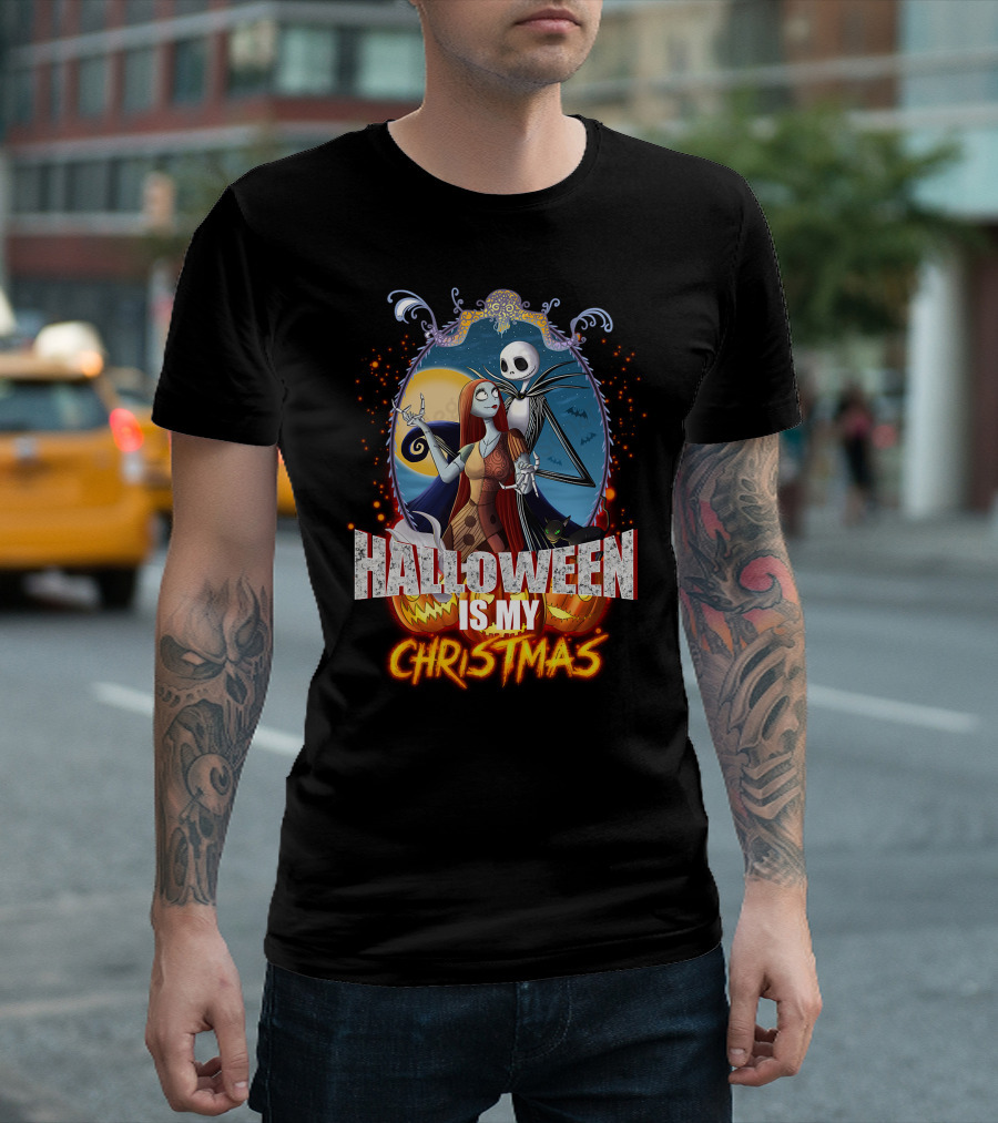Halloween Is My Christmas Jack and Sally T-Shirt