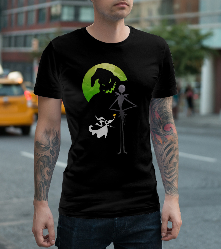 Jack Skellington Zero Oogie Boogie Moon T-Shirt