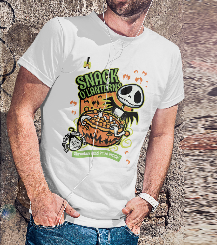 Snack O'Lanterns What's This Shrunken Head Prize Inside T-Shirt